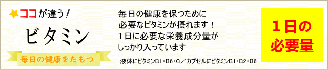 失われるビタミンをしっかり摂る