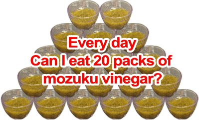 Large quantity of mozuku vinegar needed to obtain enough fucoidan from food